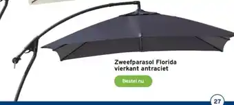 GAMMA Zweefparasol Florida vierkant antraciet aanbieding