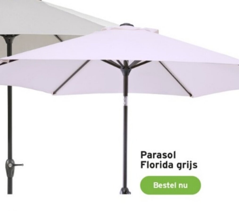 Parasol Florida grijs aanbieding bij GAMMA