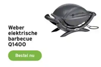 GAMMA Weber elektrische barbecue Q1400 aanbieding