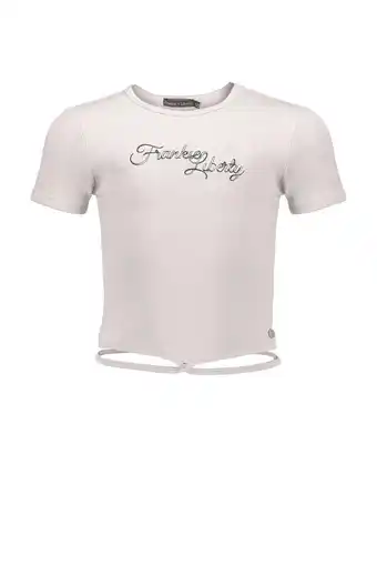 Wehkamp Frankie&liberty t-shirt cabby met logoborduursel wit aanbieding