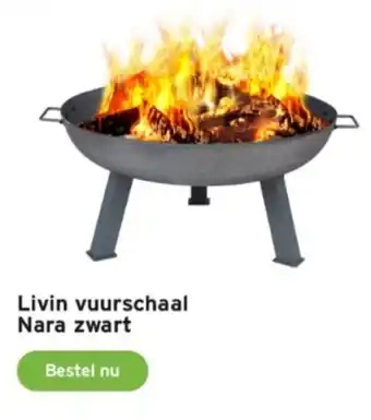 GAMMA Livin vuurschaal Nara zwart aanbieding