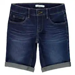 Wehkamp Name it slim fit jeans bermuda medium blue denim aanbieding