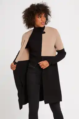 Wehkamp Morgan vest beige/ zwart aanbieding