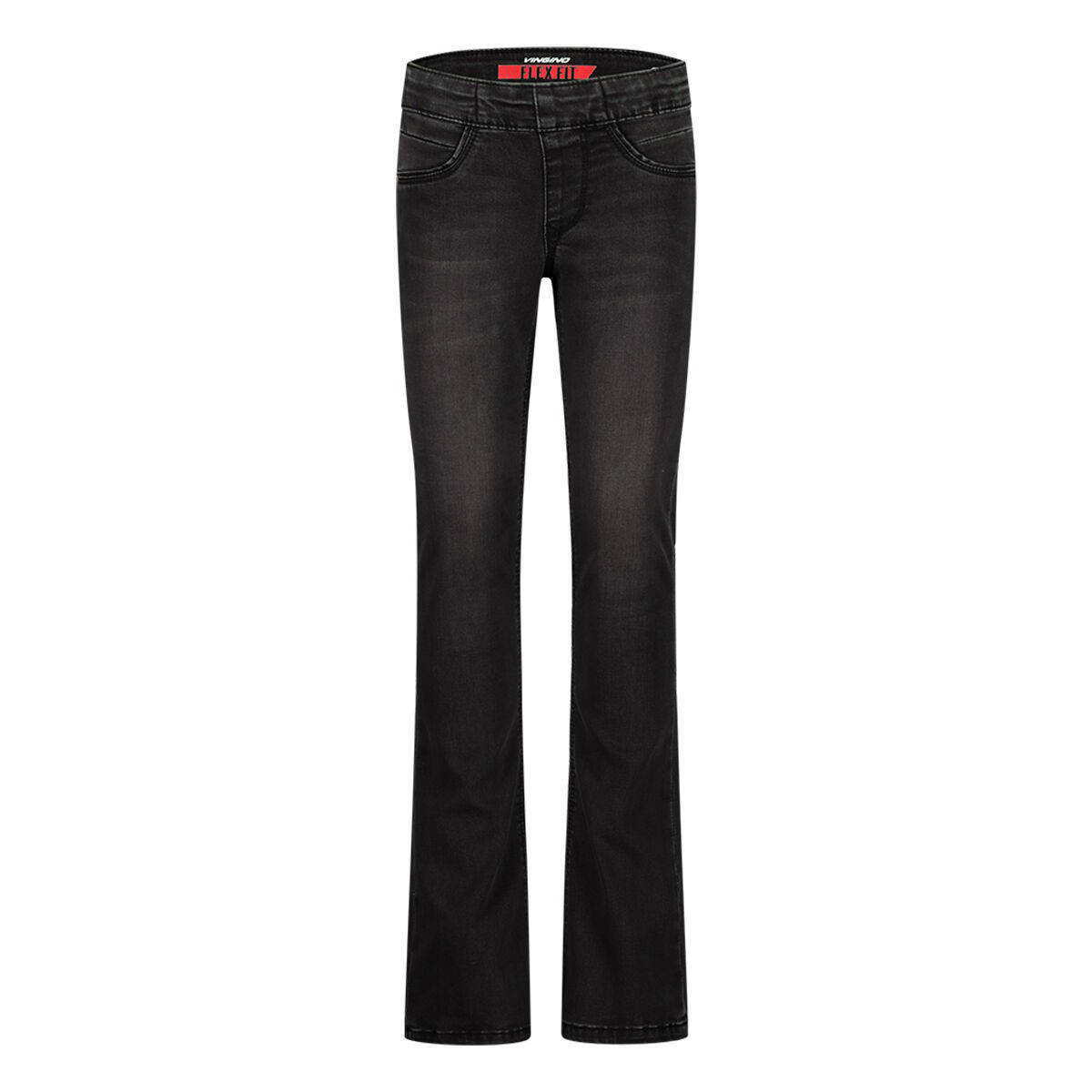 Wehkamp Vingino flared jeans zwart aanbieding