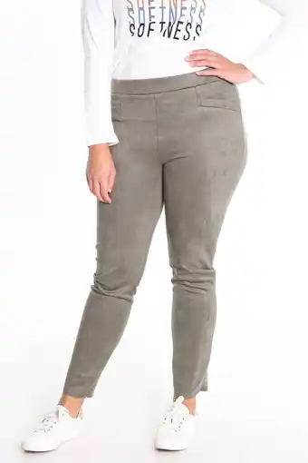 Wehkamp Cassis high waist skinny broek kaki aanbieding