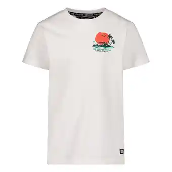 Wehkamp Cars t-shirt met backprint wit aanbieding