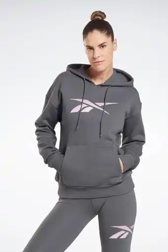 Wehkamp Reebok training hoodie vector grijs aanbieding