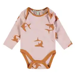 Wehkamp Wildfish romper met all over print lichtroze/bruin aanbieding
