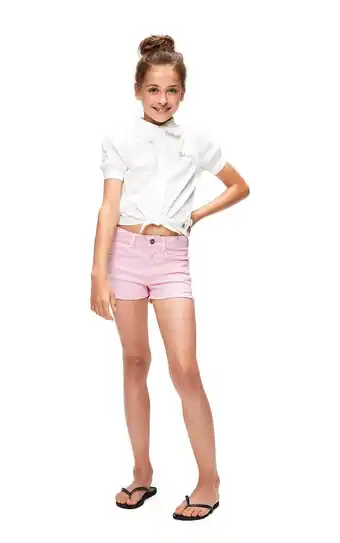 Wehkamp Retour denim short tiarra roze aanbieding