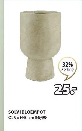 Jysk Solvi bloempot aanbieding