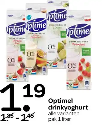 Spar Optimel drinkyoghurt aanbieding