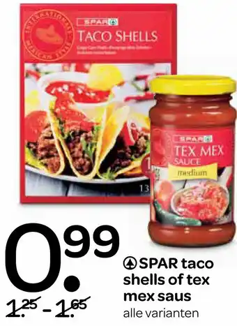 Spar shells of tex mex sa us aus aanbieding