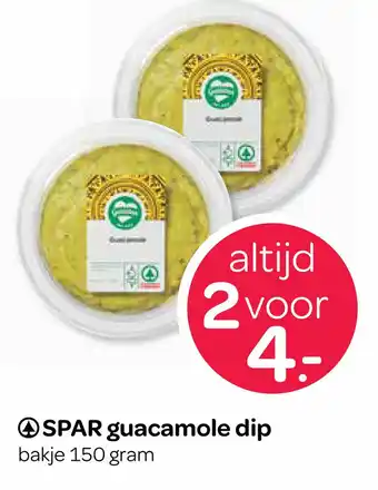 Spar guacamole dip aanbieding