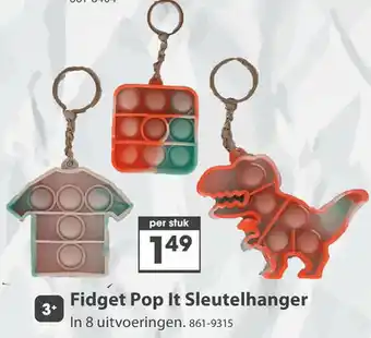 Top1Toys Fidget Pop It Sleutelhanger aanbieding