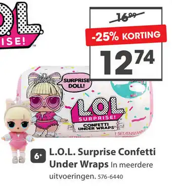 Top1Toys L.o.l Surprise Confetti Under Wraps aanbieding