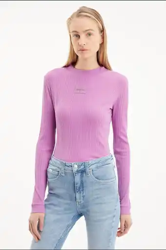 Wehkamp Calvin klein jeans top lila aanbieding