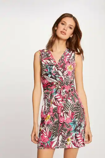Wehkamp Morgan gebloemde jurk fuchsia aanbieding