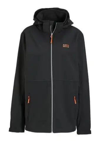 Wehkamp Redwood softshell jas coraly zwart aanbieding