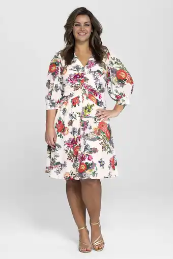 Wehkamp Miljuschka by wehkamp mesh jurk bloemenprint aanbieding