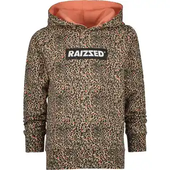 Wehkamp Raizzed hoodie met panterprint oranje aanbieding