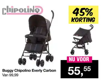 Van Asten BabySuperstore Buggy Chipolino Everly Carbon aanbieding