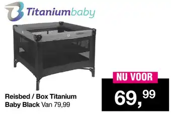 Van Asten BabySuperstore Reisbed / Box Titanium Baby Black aanbieding