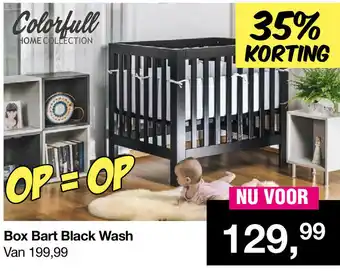 Van Asten BabySuperstore Box Bart Black Wash aanbieding