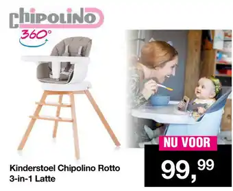 Van Asten BabySuperstore Kinderstoel Chipolino Rotto 3-in-1 Latte aanbieding