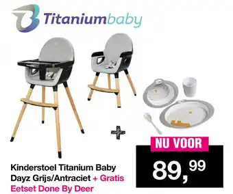 Van Asten BabySuperstore Kinderstoel Titanium Baby Dayz Grijs/Antraciet aanbieding