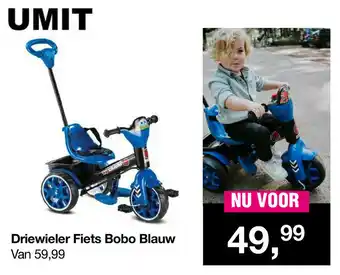 Van Asten BabySuperstore Driewieler Fiets Bobo Blauw aanbieding