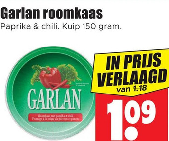 Dirk Garlan roomkaas aanbieding
