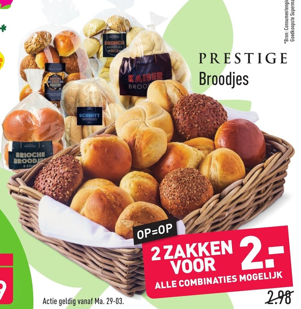 Prestige Broodjes aanbieding bij ALDI
