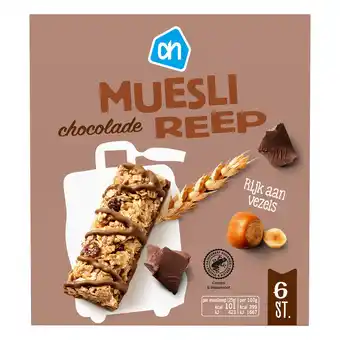 Albert Heijn AH Mueslireep chocolade aanbieding