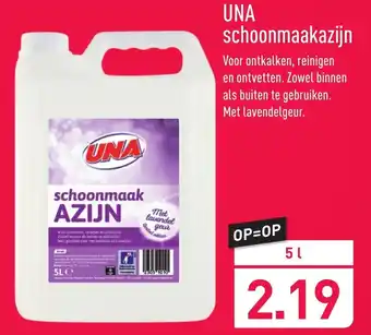 ALDI UNA schoonmaakazijn 5L aanbieding