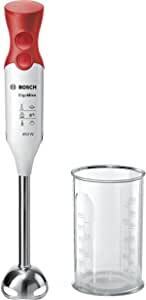 Amazon Bosch ergomixx staafmixer, msm64110, 450 watt, inclusief mixer-maatbeker, 2 snelheden, rood aanbieding