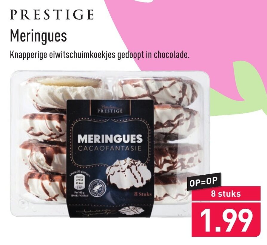 Prestige Meringues 8st aanbieding bij ALDI