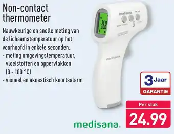 ALDI Medisana Non-contact thermometer aanbieding