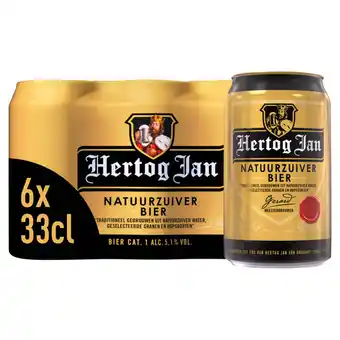 Jumbo Hertog jan pilsener gekoeld bier - blik - 6 x 330ml aanbieding