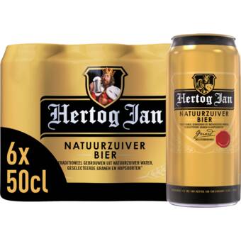 Jumbo Hertog jan - pils - blik - 6 x 500ml aanbieding