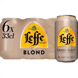 Jumbo Leffe - blond belgisch abdijbier - blik - 6 x 330ml aanbieding