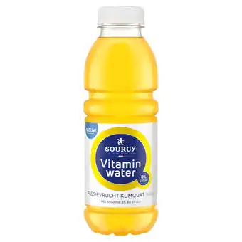 Jumbo Sourcy vitamin water passievrucht kumquat smaak 0, 5l aanbieding