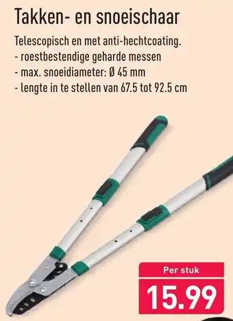 ALDI Takken- en snoeischaar aanbieding
