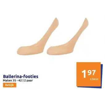 Action Ballerina-footies aanbieding