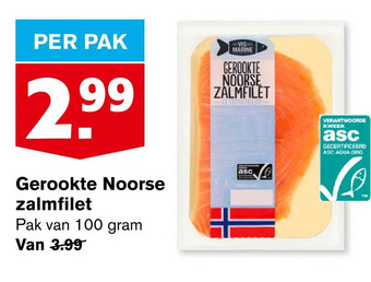Hoogvliet Gerookte noorse zalmfilet aanbieding