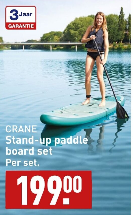 CRANE Standup paddle board set Per set. aanbieding bij ALDI
