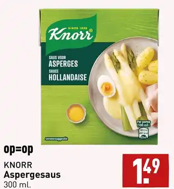 ALDI KNORR Aspergesaus 300 ml. aanbieding