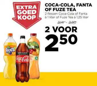 Jumbo Coca-Cola, Fanta of Fuze Tea 2*1/1.25L aanbieding