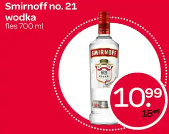 Spar Smirnoff Vodka no.21 700ml aanbieding