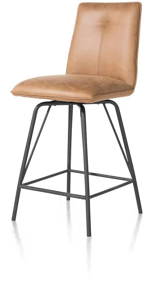 Happy@Home Bella, barstoel - rocky + greep rond frame - uk spec - cognac aanbieding