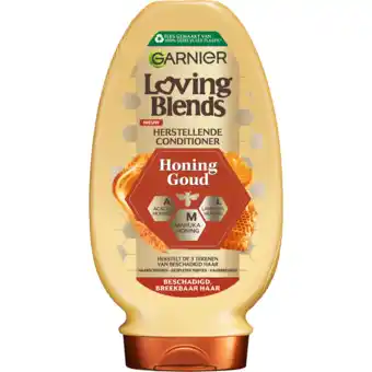 Jumbo Garnier loving blends - conditioner - honing goud - beschadigd of breekbaar haar - 250ml aanbieding